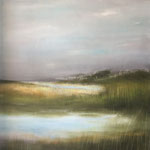 "Neuer See", 70x50, Mischtechnik auf Leinwand