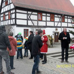 Weihnachtsmann 2014 Poststraße Wünschendorf Elster Heimat- und Verschönerungsverein