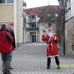 Weihnachtsmann 2014 Poststraße Wünschendorf Elster Heimat- und Verschönerungsverein