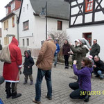 Weihnachtsmann 2014 Poststraße Wünschendorf Elster Heimat- und Verschönerungsverein