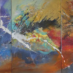 VITA II, 150x300, Triptychon, 2020 - In Privatbesitz
