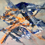 Aus der Mitte, 130x150, 2023