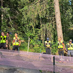 Medizinische Gruppe ist parat im Rock Garden