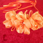 1000-FG/A: Coroncina tre fiori grandi arancio