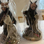 Handgefertigte Krampus-/Perchtenfiguren von Gabi Altweck