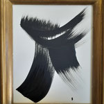 Acrylique sur panneau bois - format 24 x 30 présenté dans cadre ancien
