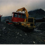 Montage 4-er Sesselbahn Lej da la Pèsch - Fourgla Grischa bei St. Moritz GR, 1994