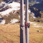 Montage 6-er Sesselbahn Col de Bretaye - Chamossaire, Villars VD, 1999