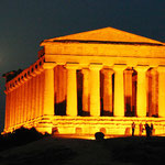 Agrigento - Tempio della Concordia di notte