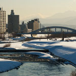 冬日和 豊平川【札幌市】