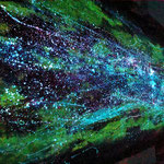 Sternenhimmel 2021/  450cm x150cm Mischtechnik auf Leinwand 