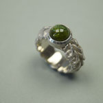 Ring 925er Silber mit grünem Turmalin