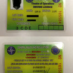 European Union Force (EUFOR) Driving License