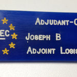 European Union Force (EUFOR) - EUSEC Mission Rank, Name & Duty Tag (Democratic Republic of the Congo)