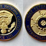 Metropolitan Police Department of the District of Columbia, Washington DC Metro Police (MPD) Challenge Coin - Chief Peter Newsham