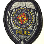 High Point Police Department embroidered badge patch