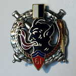 insigne du 61e régiment d'artillerie (61e RA)