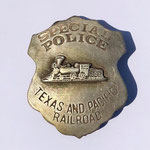 Texas and Pacific Railroad Police Department Badge