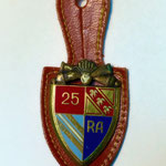 Insigne 25 ème régiment d'artillerie (1872-1981)