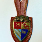 Insigne 25 ème régiment d'artillerie (1872-1981)