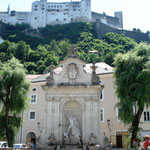 Neptune Fountain in Salzburg