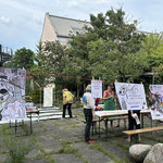 Actionpainting im Garten des Kulturhauses Milbertshofen