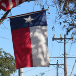 Flagge von Texas "Lone Star State" (der Staat mit dem einsamen Stern)