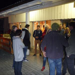 ... und wurden beim Clubhaus warm empfangen.