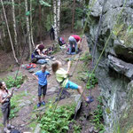 Klettern am Poppenstein - Geigenbachtal / Vogtland