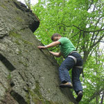 Lars in der Rekonvaleszenz an der Schafswand