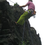 Klettern an der Teufelskanzel / Elstertal bei Greiz