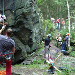 Mittwochstraining am Poppenstein, Geigenbachtalsperre bei Werda