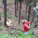 Klettern an der Teufelskanzel / Elstertal bei Greiz