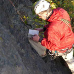 Sonntagsklettern am Nelkenstein im Klettergebiet Steinicht, Vogtland