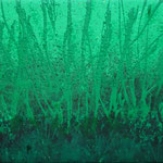 Green 03, Acryl auf Leinwand, 50 x 64 cm, 2002