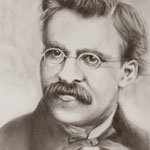 F.Nietzsche - Öltechnik mit dem trockenem Pinsel