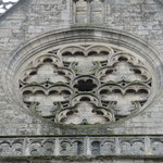 La rosace représentée par l'épure (pignon de la façade)