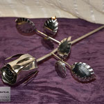 Edelstahlblumen - Edelstahlrose poliert (© Raven Metall Design)