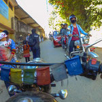 In Nepal streets are usually quite busy.