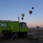 Our place for the night. Between the fairytails and the hotairbaloons.