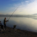 Fishing on a lake close to Tuzla 