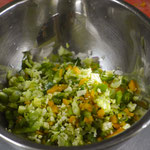 For Momo's the vegetables must be very small.