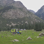 The area close to the river.