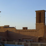 The wind towers of Yazd cool down the houses at 70°C outside temperatures. Works quite well.