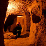 place for animals, storage rooms, living rooms and churches are in the underground city