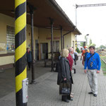 Warten auf den Zug