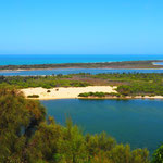 Der Ausblick auf Lakes Entrance - schön, nicht?