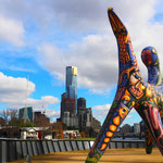 "Two headed angel" beim Princess Walk am Yarra River 