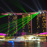 Skyline by night (Marina Bay Sands Hotel)