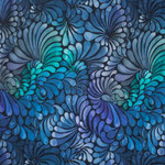 pétales bleues - sweat léger GOTS